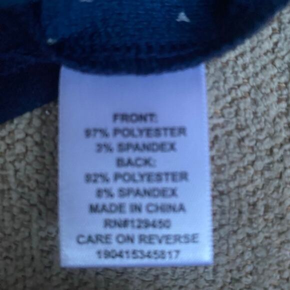 Elle Size XS Fairy Cottage Scalloped Hem New with Tags sleeveless blouse Navy - Picture 7 of 8